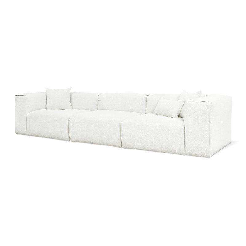 Canapé modulaire 3 pièces Nest, Os, H 28,5 po x l 132 po x P 41 po, 3