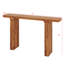 Table d'entrée en placage d'acacia de 60 po avec pieds de longueur plancher, table de canapé d'entrée minimaliste, console avec pieds carrés robustes-628746513