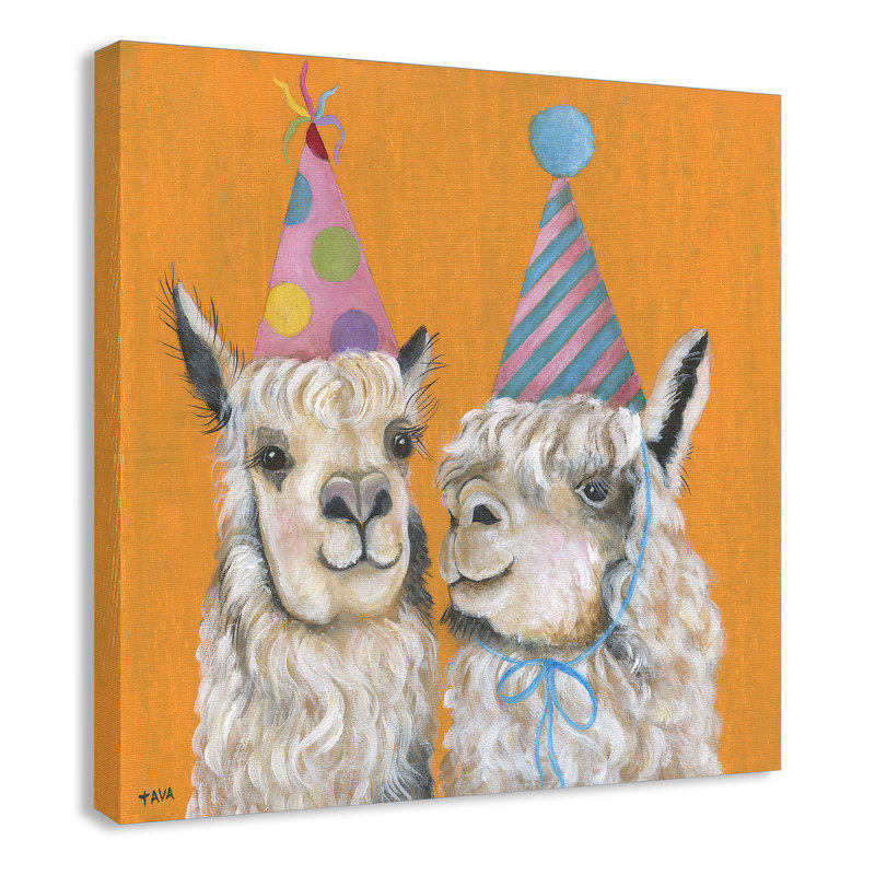 Art sur toile llama, H 24 po x l 24 po x P 1,5 po