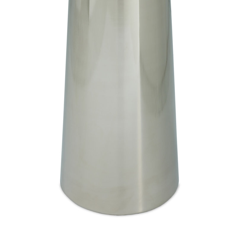 Romani Floor Lamp, Steel, Nickel, Nickel