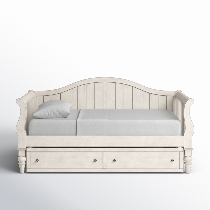 Lit de jour avec couchette Gre Grey, Blanc antique