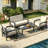 Deluxe 4-Piece Patio Furniture Set All-Weather Couch-128970119