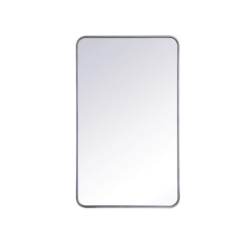 Miroir mural Sabine, Argent, 40 po x 24 po