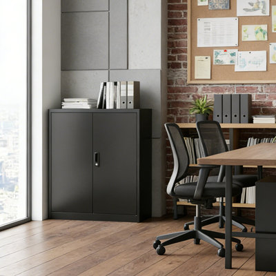 modern style Metal Storage Cabinet with Locking Doors and Adjustable Shelf,Folding Storage Locker Cabinet for Home Office,School,Garage