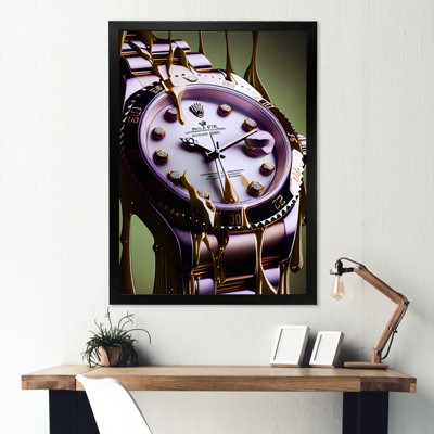 «Cher montre sur écran I», reproduction sur toile