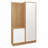 Hall Tree 39.4'' Wide With Mirror And Shoe Storage