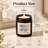 Scented Jar Candle with Glass Holder
