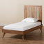 Crawley Yorkshire Ash Walnut Finished Wood Platform Bed Twin 58.1'' H X 40.55'' W X 78.3'' L-1780699556