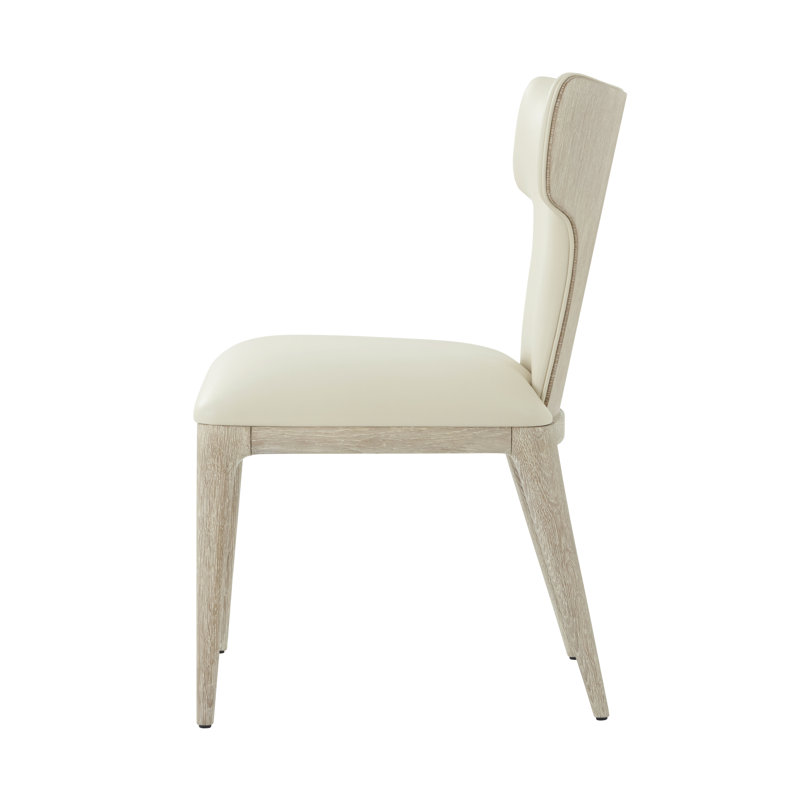 Repose Leather Dining Chair, Gray