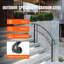 VEVOR Handrails for Outdoor Steps Adjustable Wrought Iron Handrails-61694610-98260484