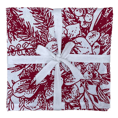 Iyana 100% Cotton Floral Square Napkin