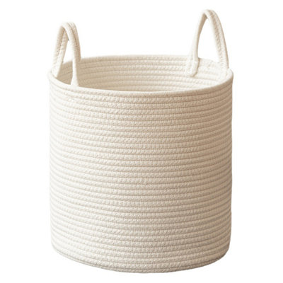 45L Laundry Basket, Heavy-duty Large Laundry Hamper with Sturdy Handles