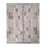 Rug & Kilim’S Scandinavian Geometric Gray And Off-White Wool Rug