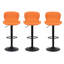 Swivel Upholstered Adjustable Height Bar Stool-1919251587-1919251597
