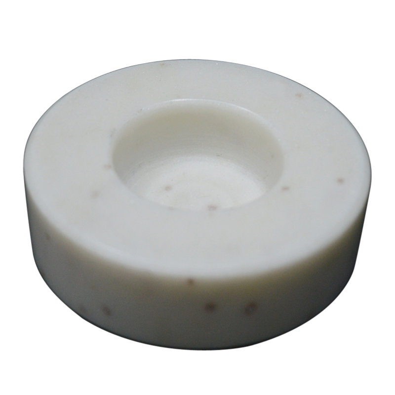 Matheson Flat 1'' Marble Tabletop Votive Holder, White