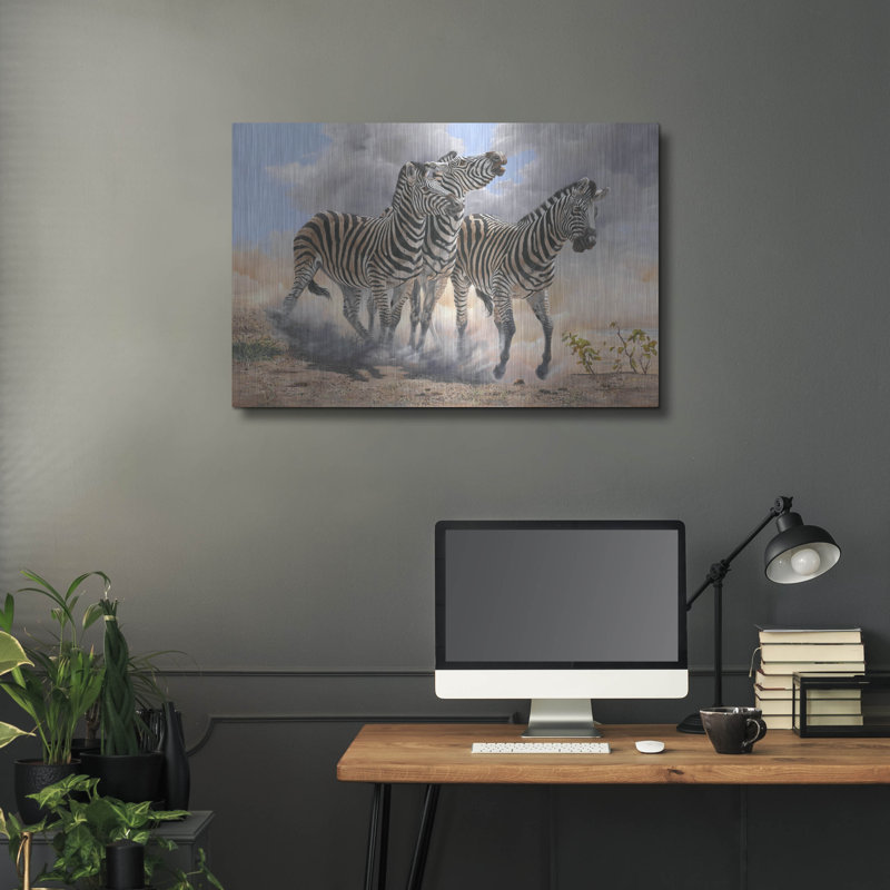 Art mural luxueux en métal «Fight Club» par Delene Lambert, 36 po x 24 po, H 24 po x l 36 po