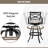 Cattie Swivel Aluminum Outdoor 30'' Bar Stool with Sunbrella Cushion-1916493044