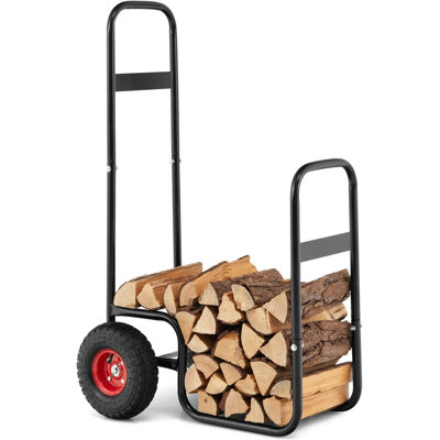 A Wheeled Firewood Transport Vehicle