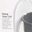 USA Top Entry Cat Litter Box Enclosed With Litter Catching Lid And Scoop Dog Proof Cat Litter Box