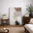 Grunge Abstract Paint Stroke Effect "Faded Tan And Gray Neutral Artwork, Minimalist Modern Contemporary Living Room Wall Pictures, Canvas Giclee Print Wall Art"-97558665-119461178-97558663