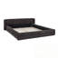Structure de lit tapissier grand avec chenille-1283289571