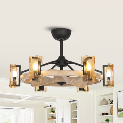 Ventilateur de plafond à 3 pales 34 "avec télécommande et ensemble d'éclairage inclus North Point