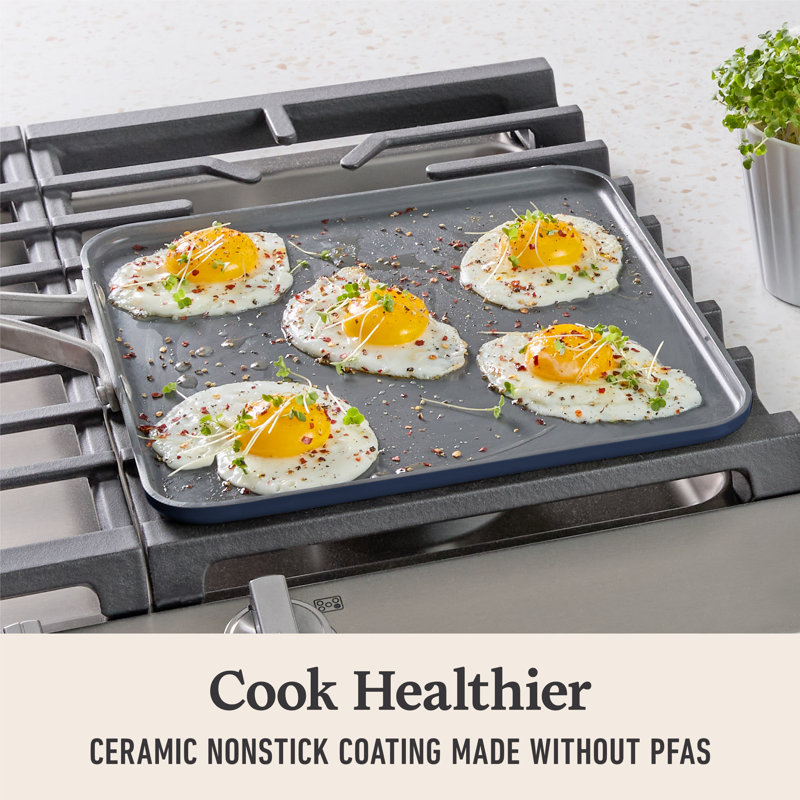 Calphalon  Premier Ceramic Nonstick 11" Square Griddle, Midnight Blue