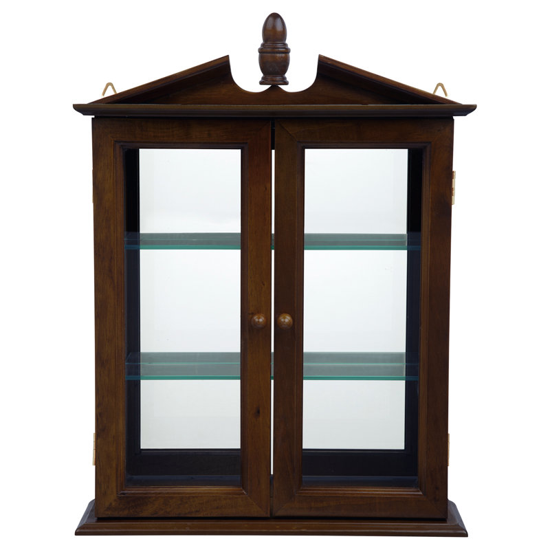 Amesbury Dining Curio Cabinet, Walnut Brown