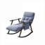 Petit fauteuil inclinable et berçant en velours bleu riche de 42 po par xpiyaer