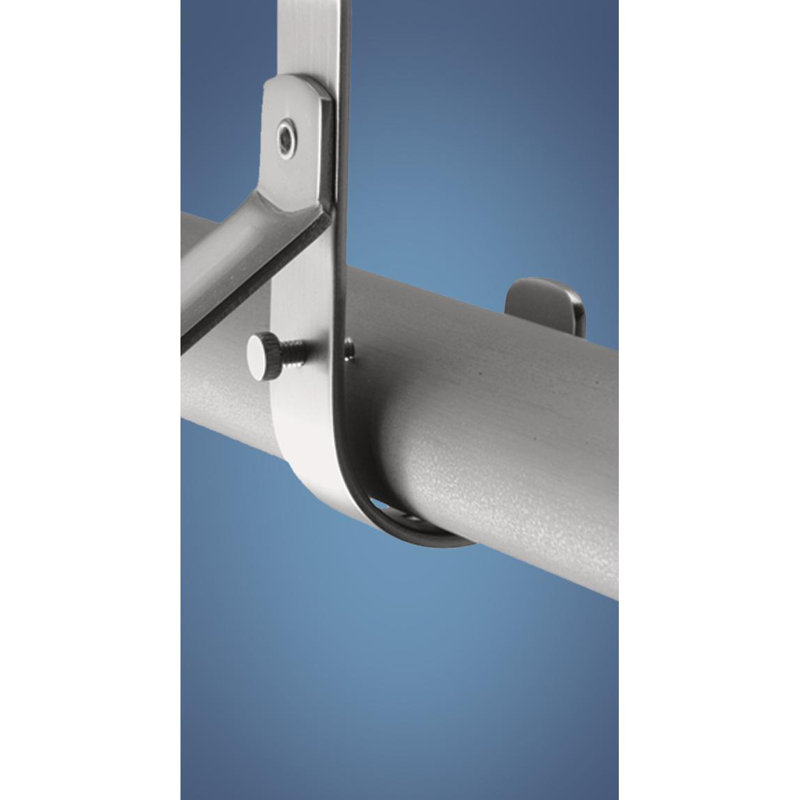 Support de tringle de 11 po, Nickel satiné