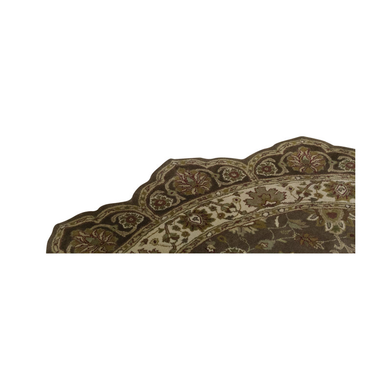 Hand-Knotted High-Quality Brown Area Rug