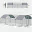 Grand poulailler en métal pour jardin, extérieur, canard, lapin 9,2 po x P 24,9 po x H 6,5 po