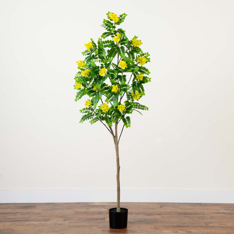 72'' Faux Citrus Tree in Pot Liner