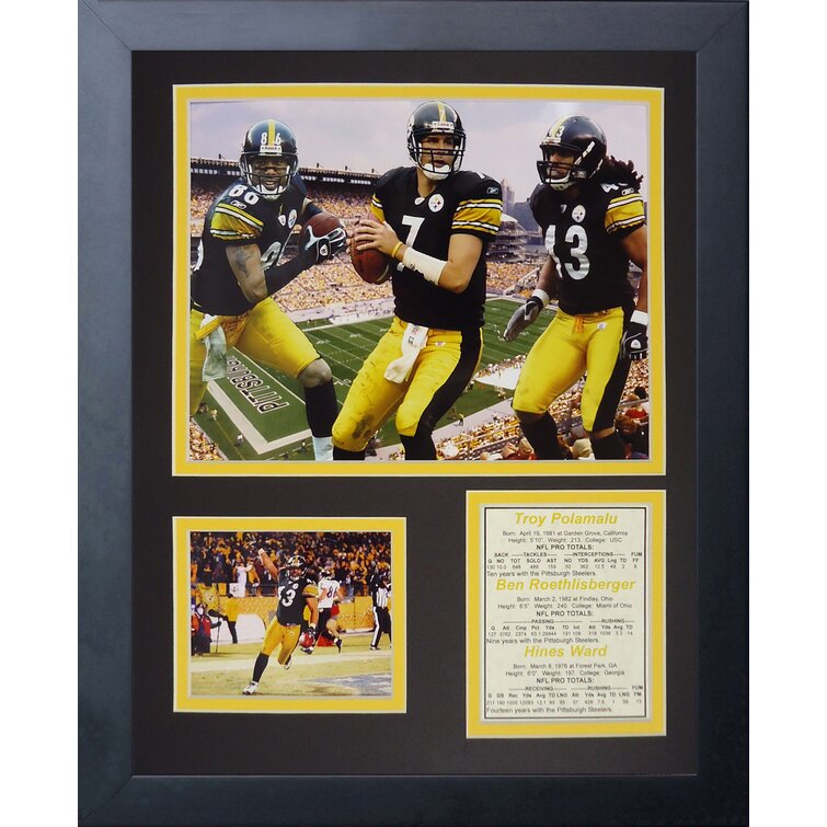 NFL Pittsburgh Steelers - Roethlisberger Collage Framed On Paper Memorabilia