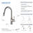 Luxe Pull Down Single Handle Kitchen Faucet-61252328