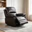 Fauteuil inclinable électrique de 38,98 po de large avec chargeur USB et brun
