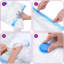 Vidaxl Vacuum Travel Bag Clear With Blue Zippers Plastic 100 X 80 Cm