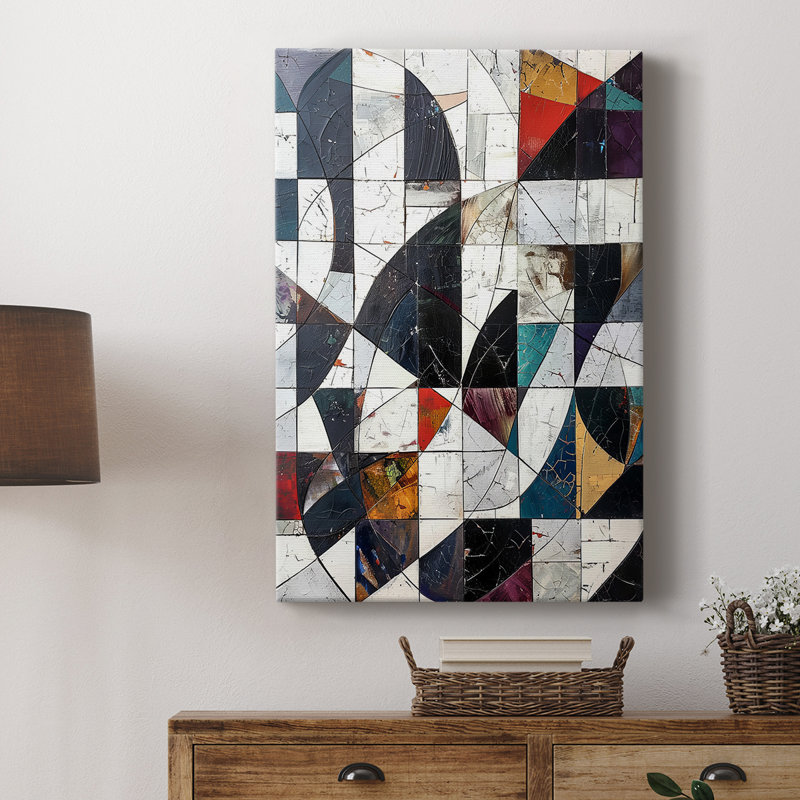 ABSTRACT Series LII -Custom Wrapped Gallery Cavas, 48" H x 32" W