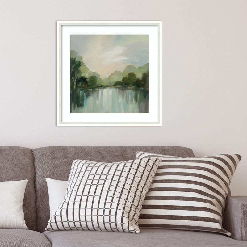 «Cool Spring Day» par Silvia Vassileva - impression encadrée, H 21 po x l 21 po, Blanc