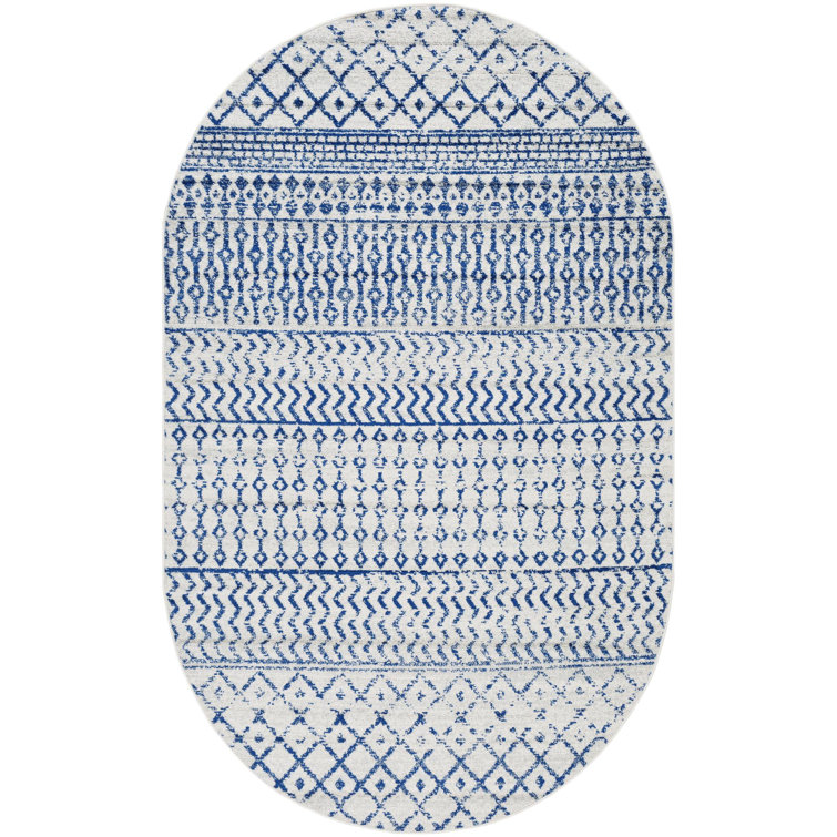 Bernhard Global Blue/Ivory Area Rug