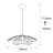 Stunning Gold Chandelier, Adjustable Height, 19.7 inches Diameter x 43.7 inches Height | Metal Body, E27 Socket (Max 40W) | Elegant Glam Design, Perfect for Living Room, Dining Room & Entryways, IP20 Rated-181808421-181808418