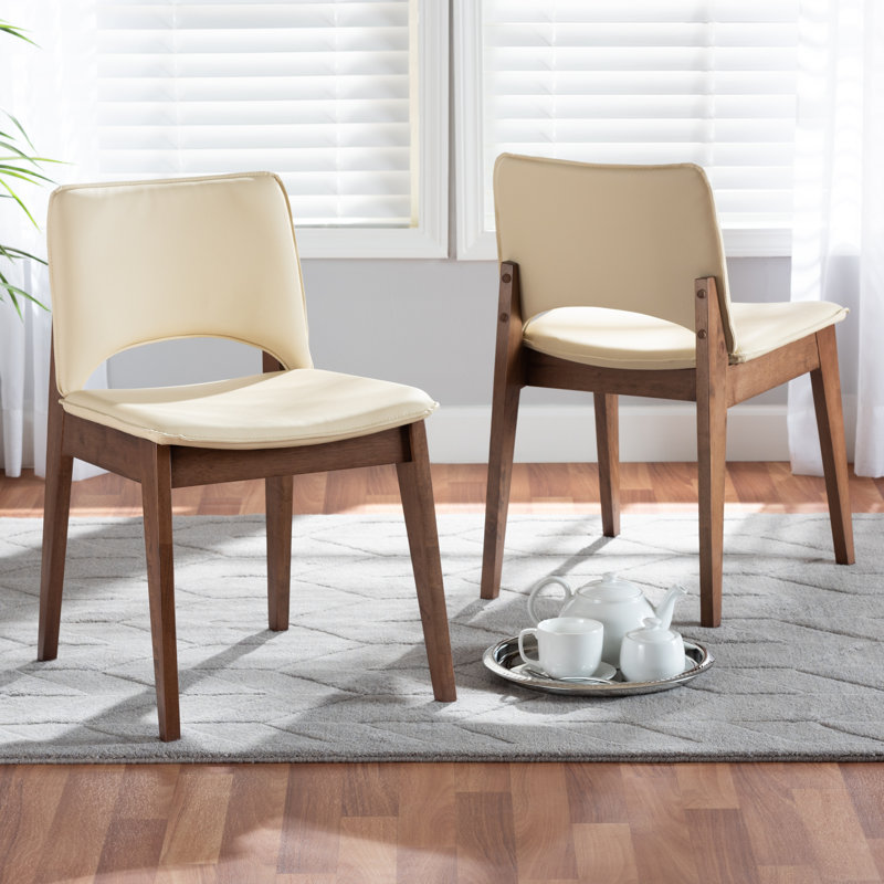 Chaise de salle à manger 2 pièces Charmica, Beige