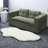 Multifunctional Green Corduroy Sectional Sofas, Modern Space-saving Sofa Bed With Chaise
