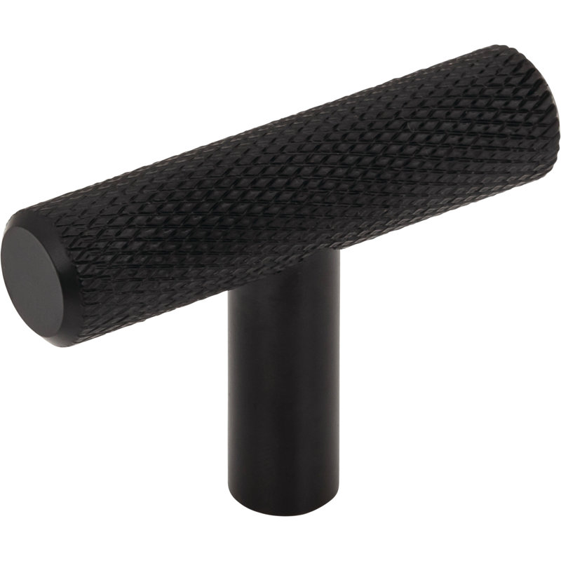 Prestwick T-Knob 2 Inch Brushed Satin Nickel, Flat Black