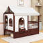 Lit simple en bois avec 2 tiroirs et tablettes-294008286