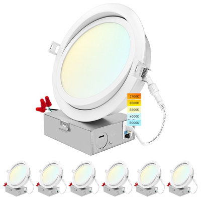 Ensemble d'éclairage encastré Canless 6 "Ultra Slim