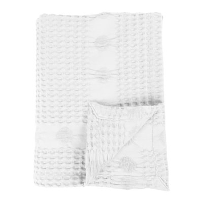 Couverture 100% coton à texture alvéolée Mai Waffle