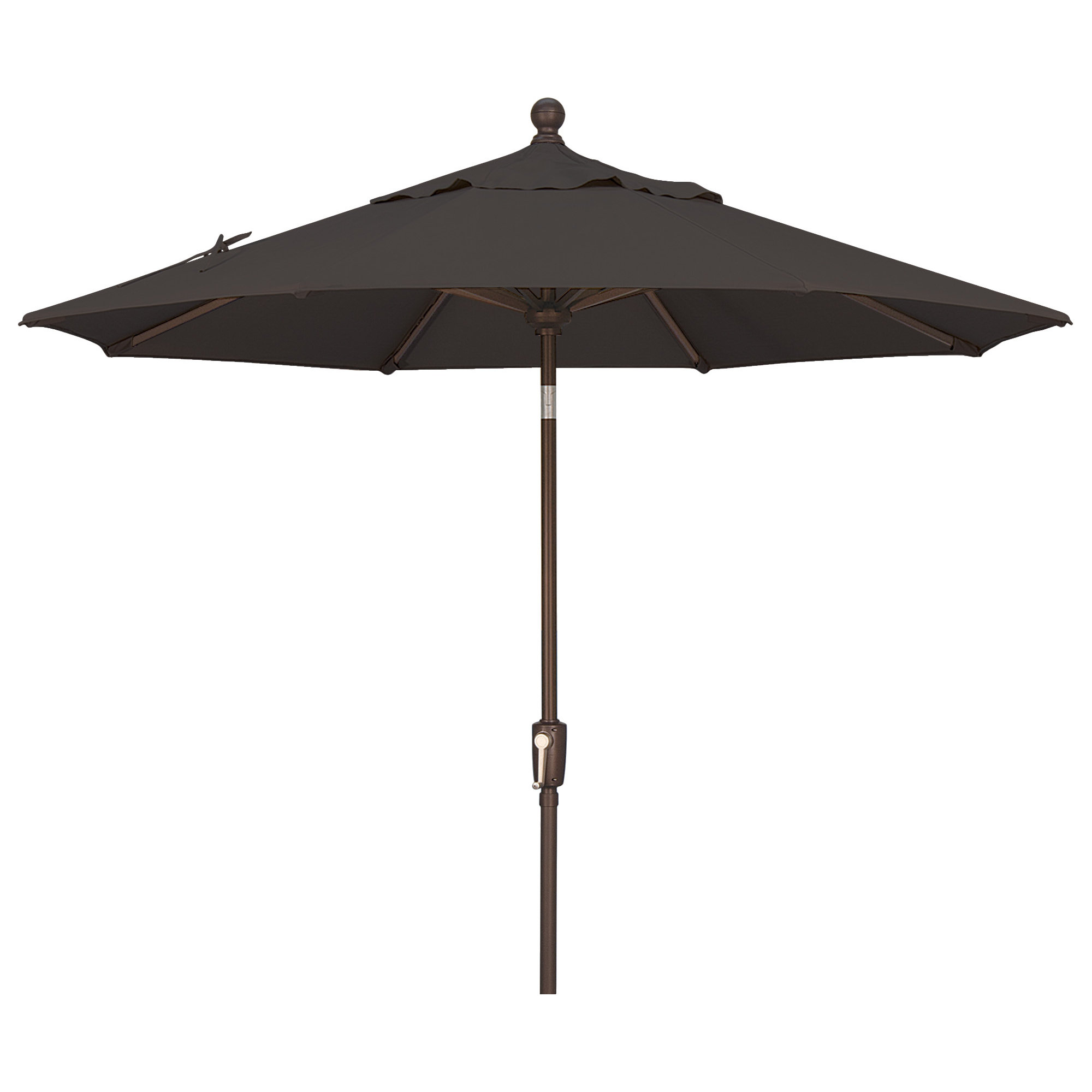 Launceston Market Umbrella, Canvas Black Sunbrella® Canvas, 96" H x 90" W x 90" D, Bronze