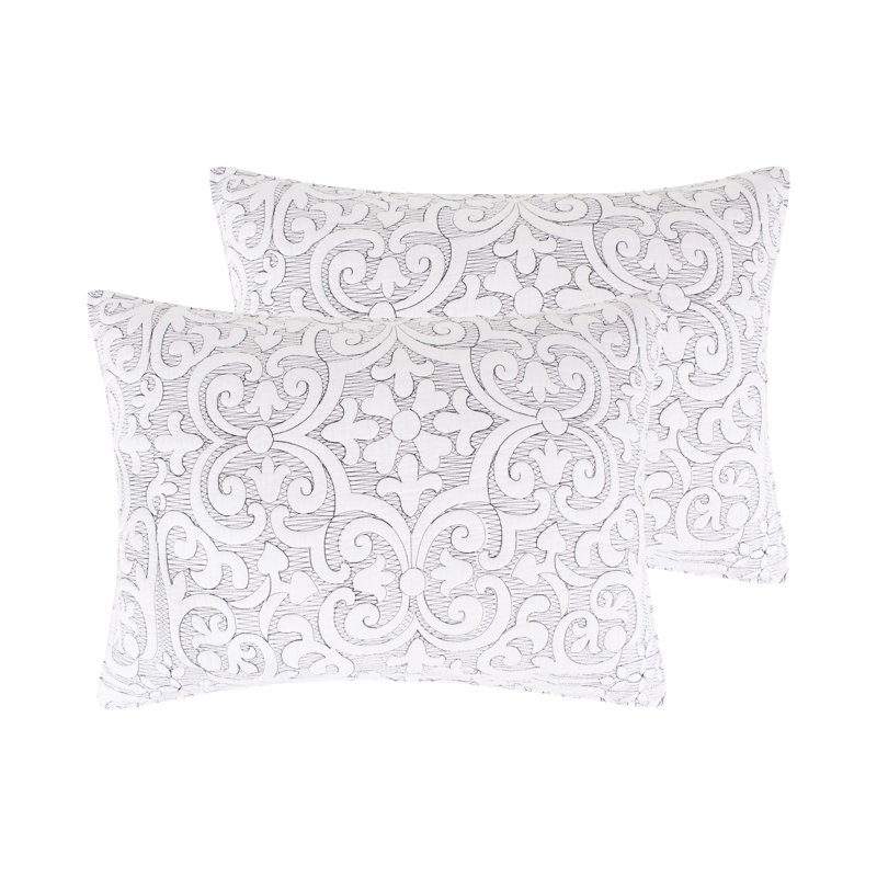 Sherbourne Black Stitch Sham 2pk, Standard