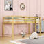 Lit mezzanine simple en bois avec échelle-634791089